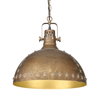 Pendant Light Hanging Lighting with Metal Dome Shade