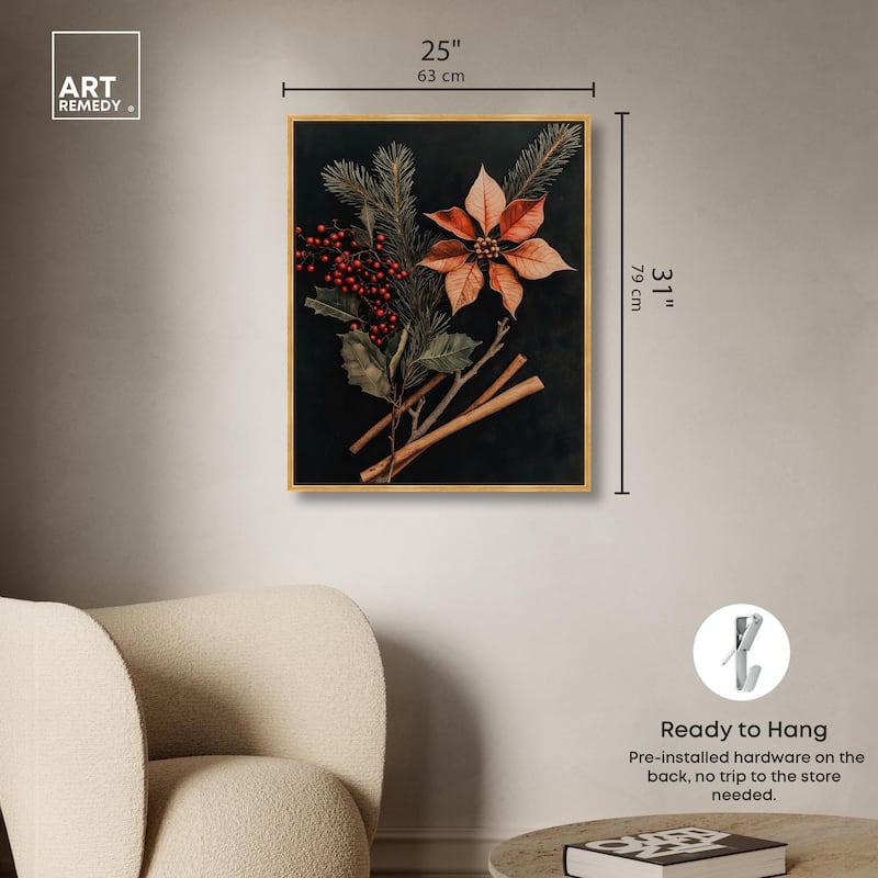 Hearth Flora Canvas by Art Remedy