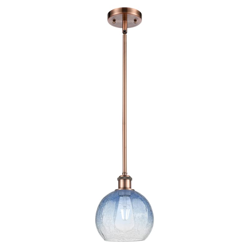 Innovations Lighting Endless Possibilities Ballston - Brookhaven Globe - 1 Light 8" Stem Hung Mini Pendant