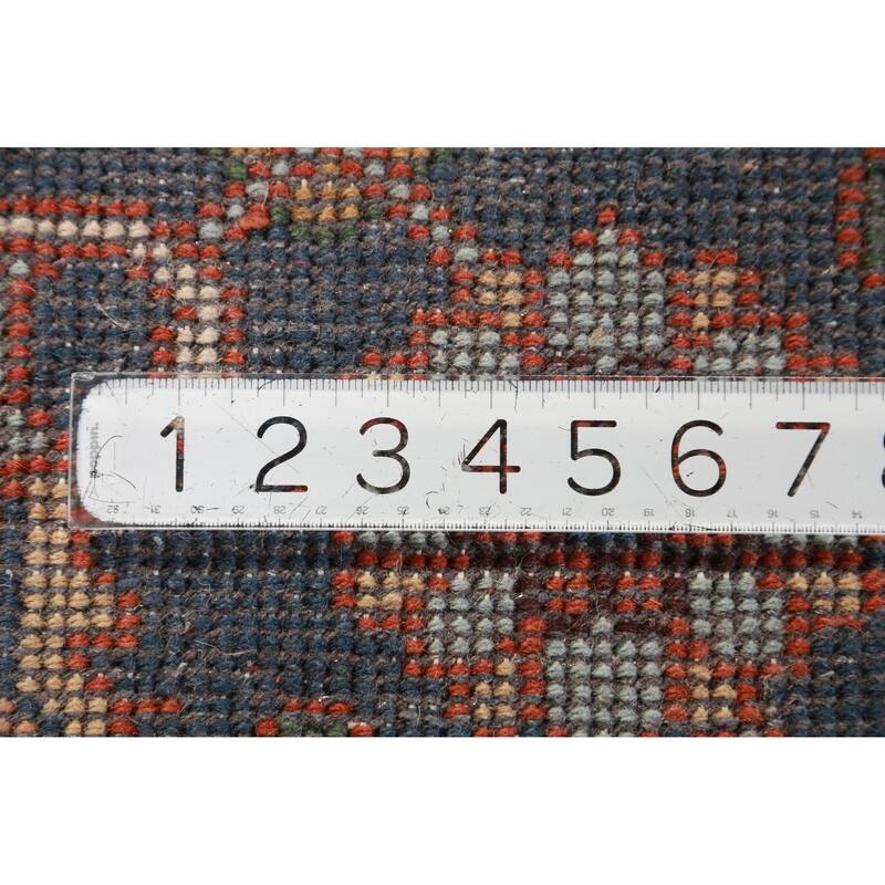 Orange Heriz Serapi Oriental Area Rug Handmade Wool Carpet - 8'11" x 12'1"