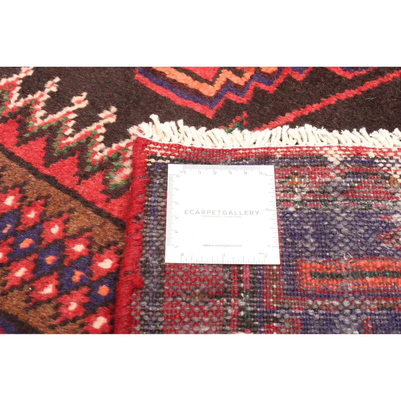 ECARPETGALLERY Hand-knotted Andelz Red Wool Rug - 3'8 x 8'2