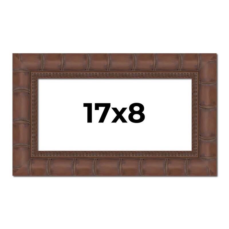 17x8 Frame Pewter Solid Wood Picture Frame Width 1.625 Inches | Interior Frame Depth 0.6875 Inches
