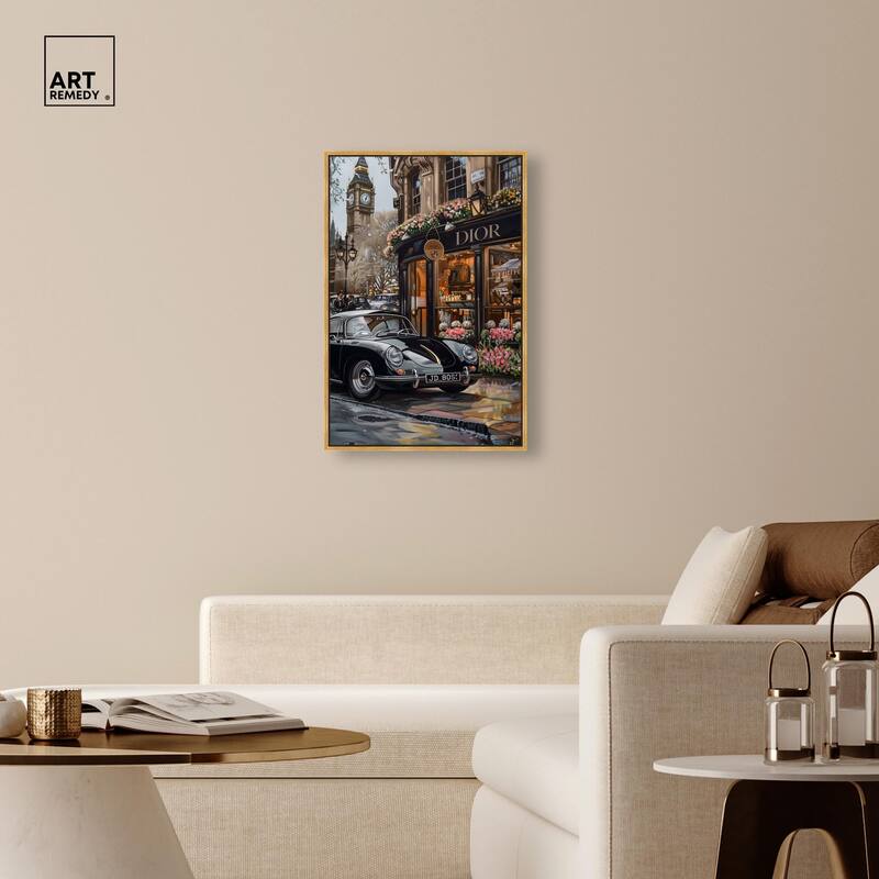 A View of London from the Car Canvas by Art Remedy