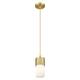 Option Brushed Brass / White Shade