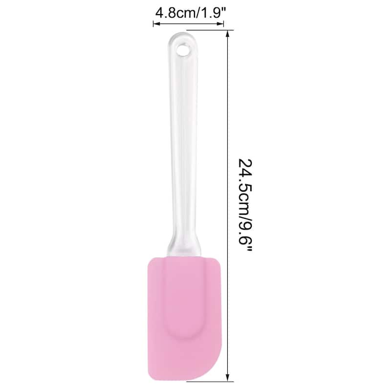 2pcs Flexible Silicone Spatula Heat Resistant Non Stick for Cooking - 9.6" x 1.9"(L*W)