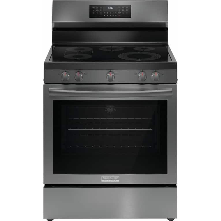 Frigidaire GCRE3060B Gallery 30" Wide 5.3 Cu. Ft. Free Standing - Black Stainless Steel