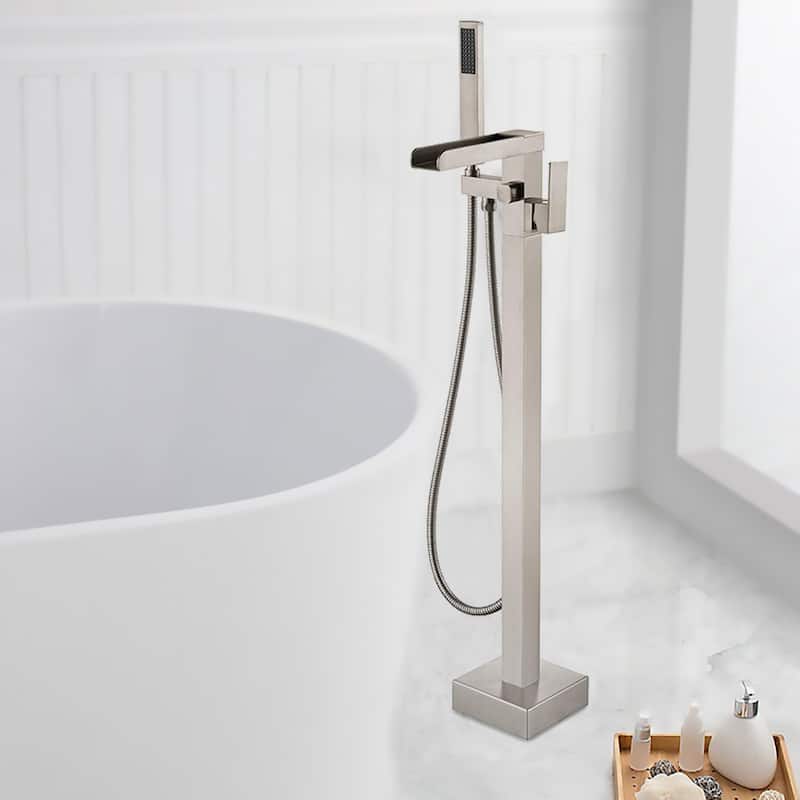PROOX Waterfall bath Tub Filler with Hand Shower Faucet