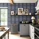 preview thumbnail 31 of 35, Harry & Grace Herringbone Plaid Premium Matte Non-Woven Peel and Stick Wallpaper
