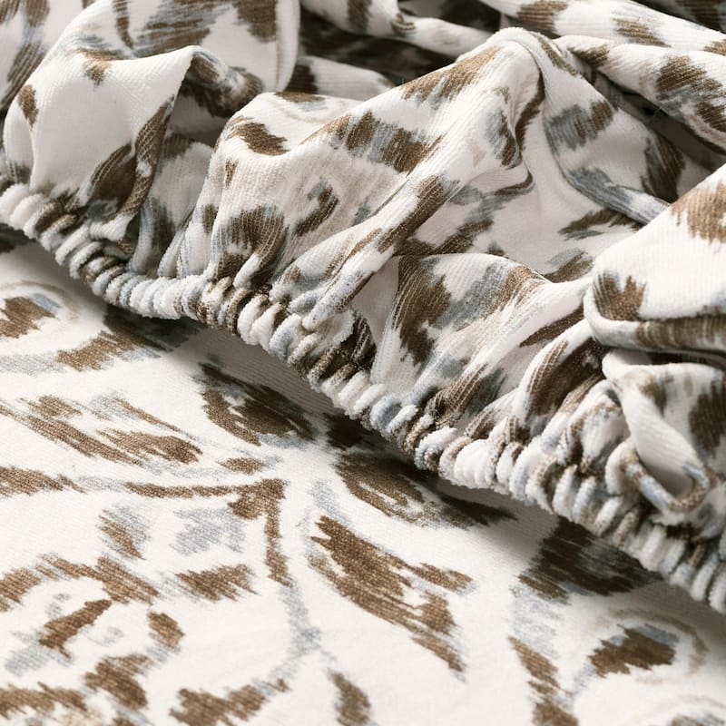 No. 918 Verity 2-pack Damask Print Stretch Fit Elastic Dining Chair Cover Pair - 28" x 39"