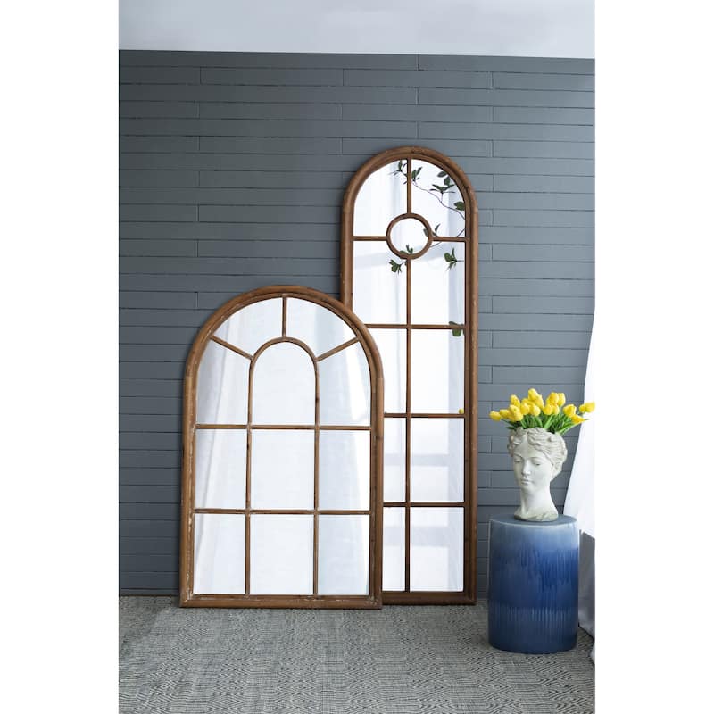 Half-Round Elongated Mirror