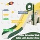 preview thumbnail 3 of 16, Kids Slide Playset Structure 9 in 1,Spaceship Set with Slide,Arch Tunnel,Ring Toss,Drawing Whiteboard,Basketball Hoop