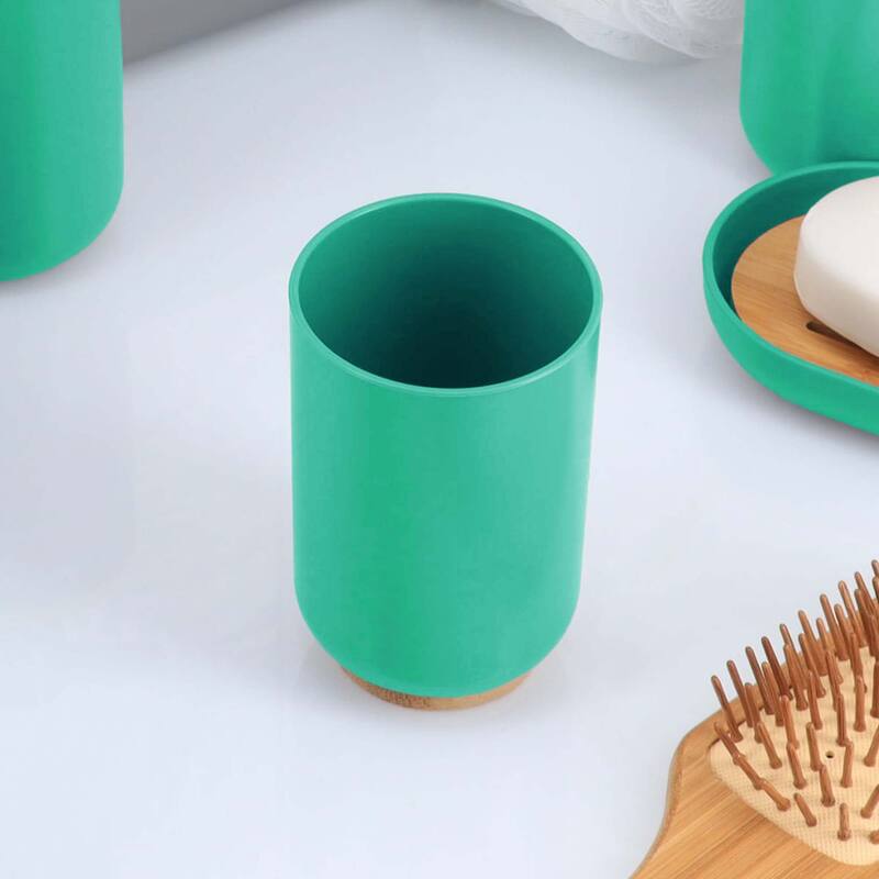 Padang Bathroom Accessories Set Bamboo
