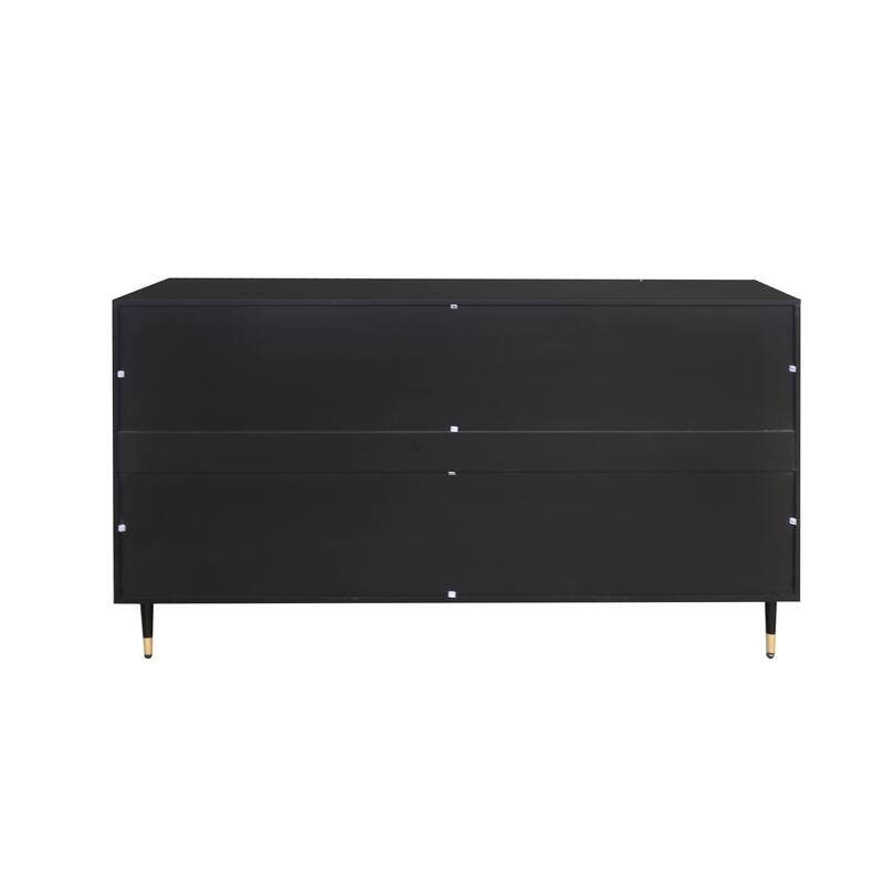 Sideboard Buffet Server Cabinet TV Console Table, Accent Storage Cabinet with 4 Glass Doors & Adjustable Shelf, Entrance Cabinet
