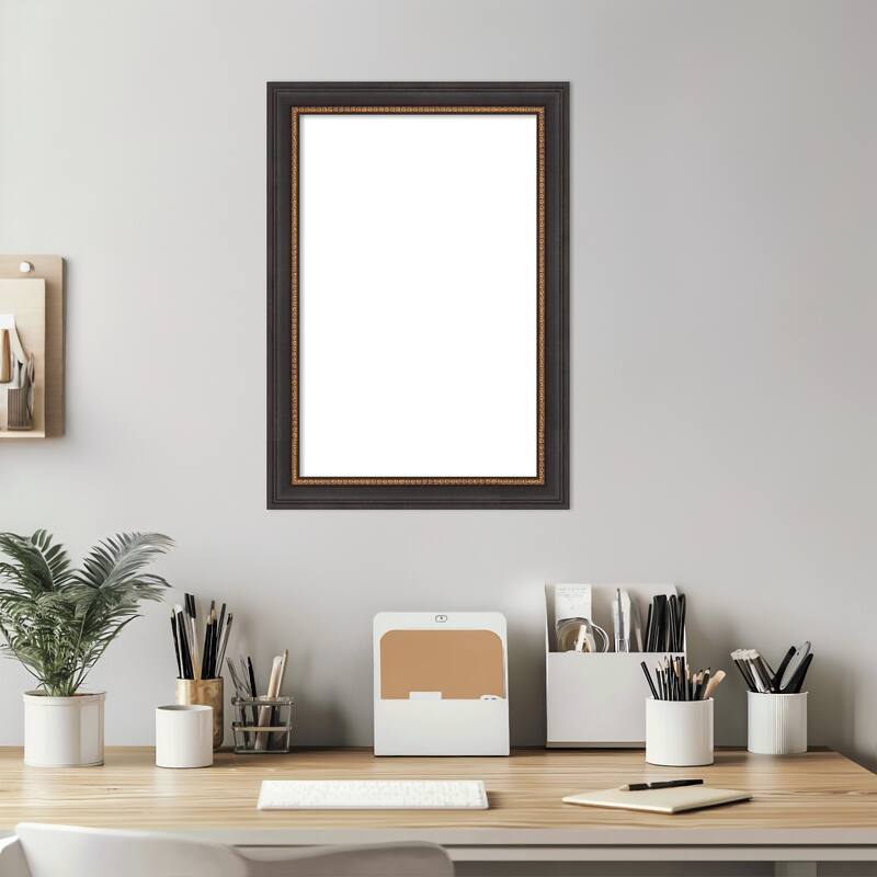 Amanti Art Ashton Black Framed Dry Erase Magnetic Board