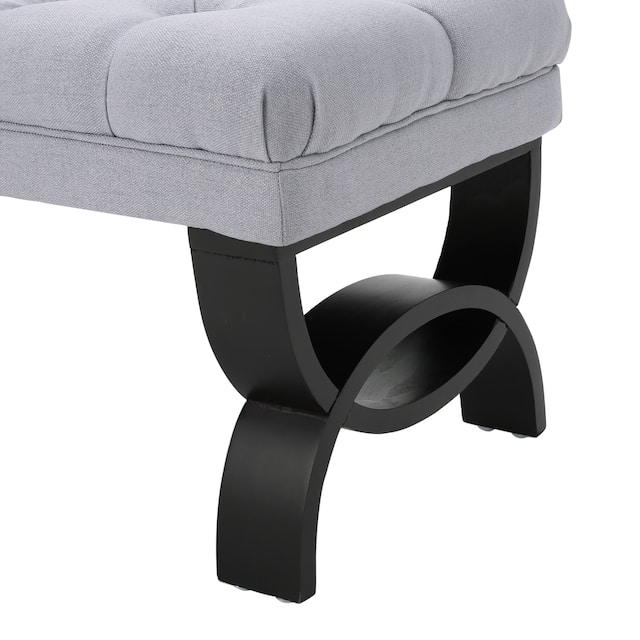 Scarlette Tufted Fabric Ottoman Bench by Christopher Knight Home - 41.00" L x 17.25" W x 16.75" H