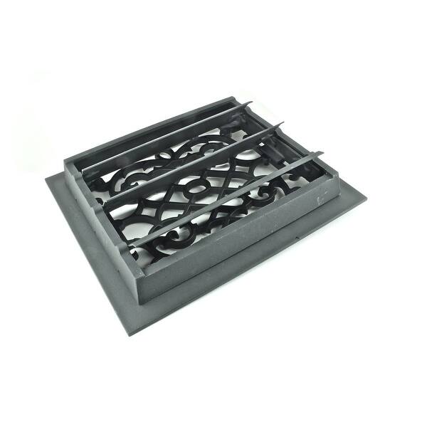 Shop Black Floor Register Victorian Heat Vent Louver Cast Duct 10 X 12 Inch Overstock 13301942