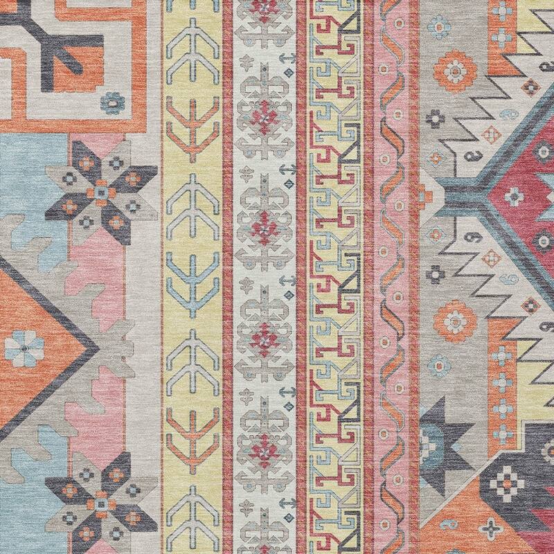 HomeRoots Aztec Transitional Rectangle Outdoor Rug
