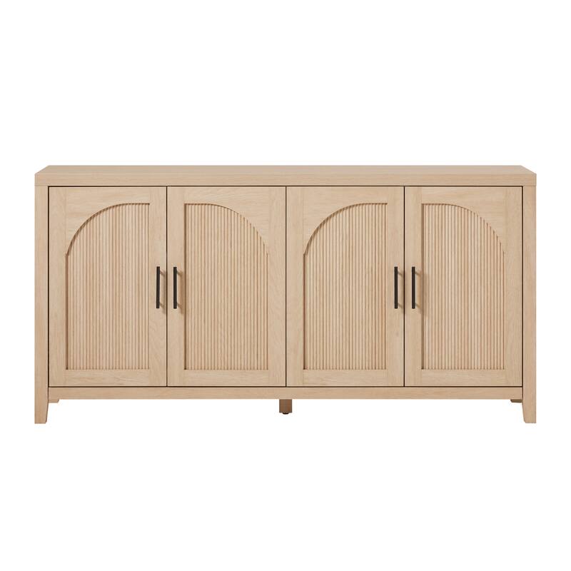 Walker Edison Modern 60-inch Reeded Sideboard with Arched Doors