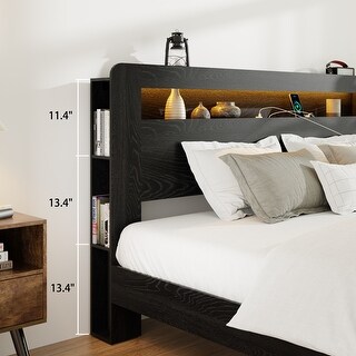 Queen Size Wood Platform Bed Frame - Bed Bath & Beyond - 43079351