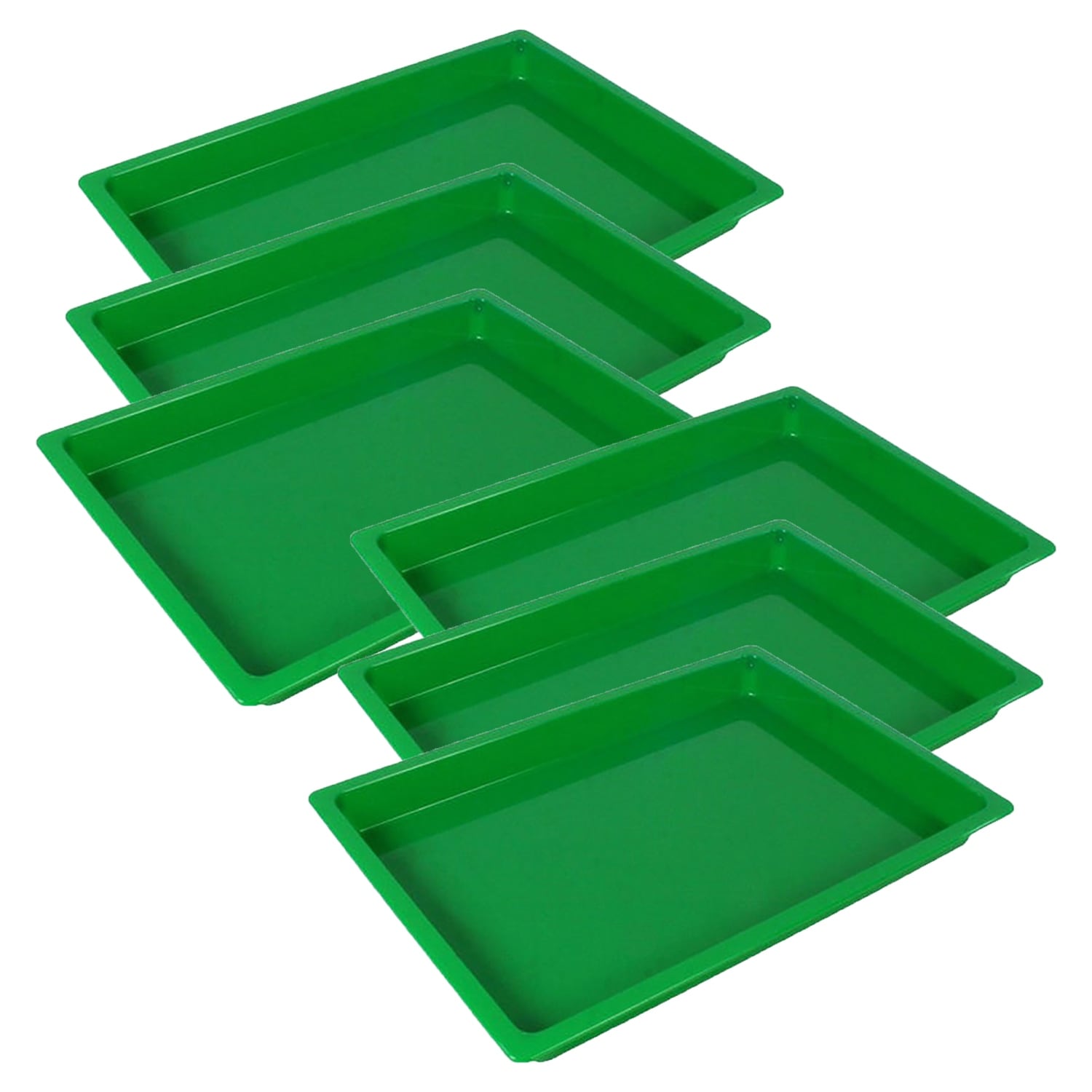 Romanoff Medium Creativitray, Green, Pack of 6
