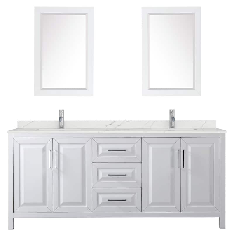 Wyndham Collection WCV252580D-QTZ-UNSM24 Daria 80" Free Standing