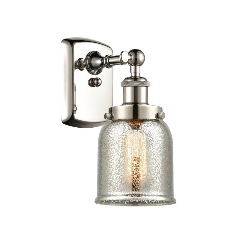 Innovations Lighting 916-1W-12-5 Bell Sconce Bell 12" Tall Wall Sconce - Polished Nickel / Silver Plated Mercury