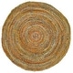 preview thumbnail 56 of 147, SAFAVIEH Georgine Handmade Braided Bohemian Cotton Rug 6' Round - Yellow/Brown