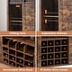 preview thumbnail 8 of 19, Farmhouse 47'' Wine Bar Cabinet Buffet Sideboard Cabinet with 16 Bottle Wine Rack - 15.7"D x 47.2"W x 34.61"H