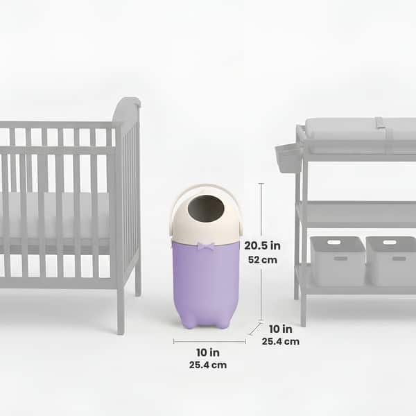 dimension image slide 0 of 4, iTouchless Odorless Diaper Pail with 20 Bag Starter Kit