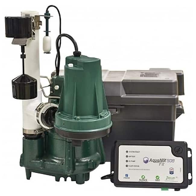 Zoeller Aquanot Fit 1/2 HP Battery Powered Sump Pump