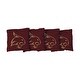 preview thumbnail 1 of 1, Texas State University Bobcats Burgundy Cornhole Bags All-Weather Resin Filled