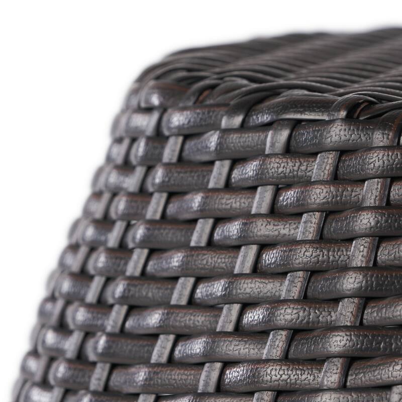 Outdoor Wicker 14.00" Patio Side table