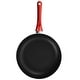 preview thumbnail 5 of 3, Better Chef 10in Silver Metallic Non Stick Gourmet Fry Pan in Red