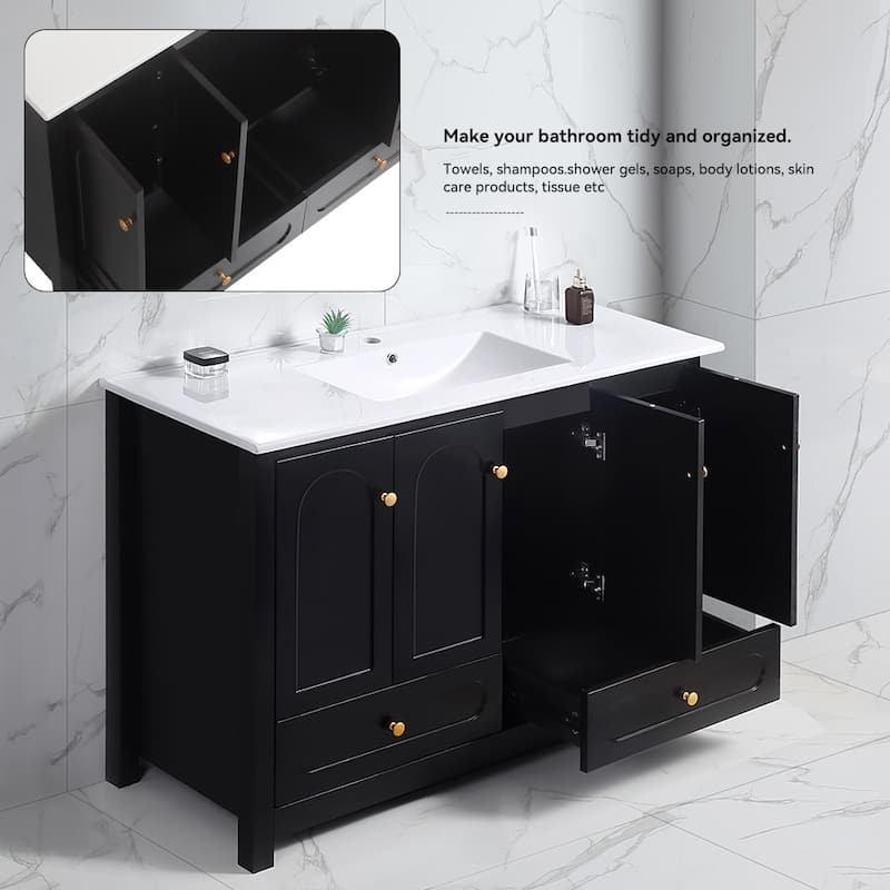 Bathroom Vanity with Ceramic Sink Combo