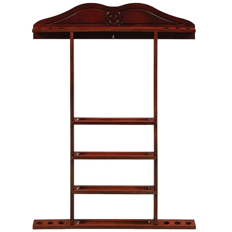 Wall Cue Rack - 29.5x3x44 - Brown/Red