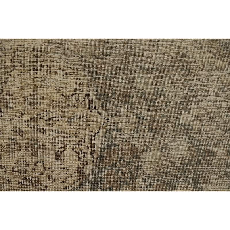 Hand Knotted Oriental 100% Wool Carpet Traditional Floral Greys & Charcoal Bakhtiari Area Rug - 11' 10'' X 8' 8''
