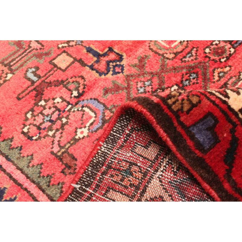 ECARPETGALLERY Hand-knotted Andelz Red Wool Rug - 4'2 x 6'7