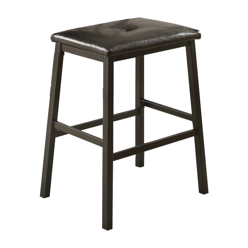 Metal 3pc Counter Height Set Table and 2 Stools