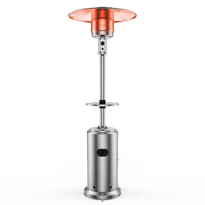 48,000 Btus Freestanding Umbrella Heater with Wheels - N/A