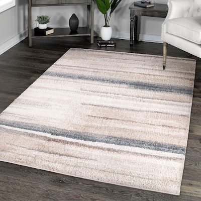 Orian Rugs Mystical Blue Abstract Stain Resistant Area Rug