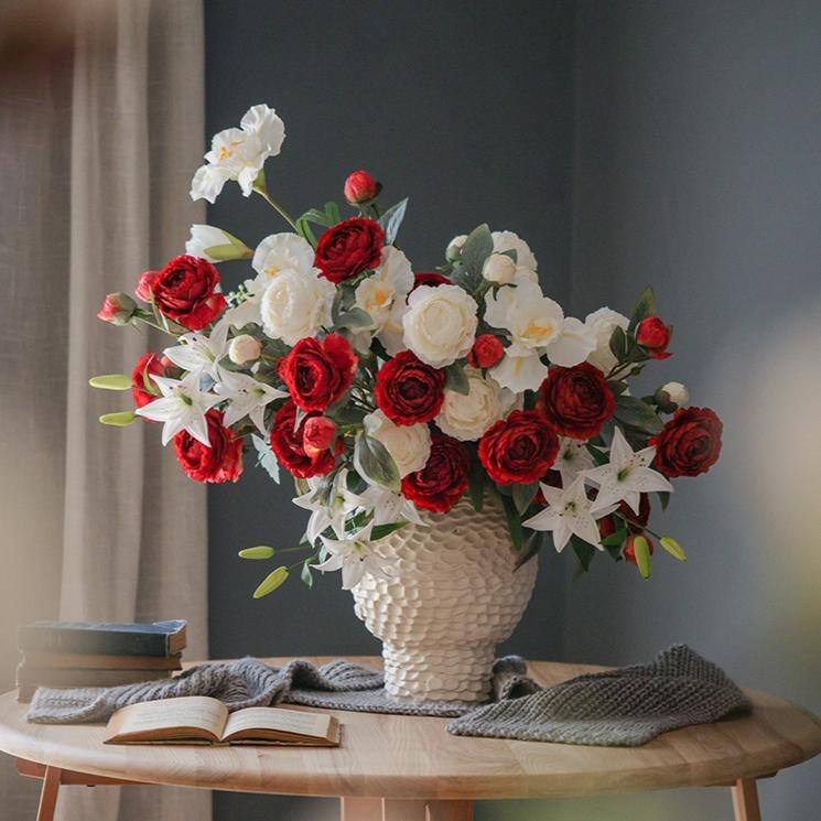 RusticReach Silk Peony Stem 27" Tall