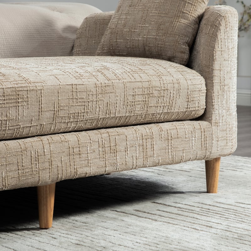 83.1" W Modern Upholstered Lounge Chair,Oversized Sofa Chair with Pillow and Armrests