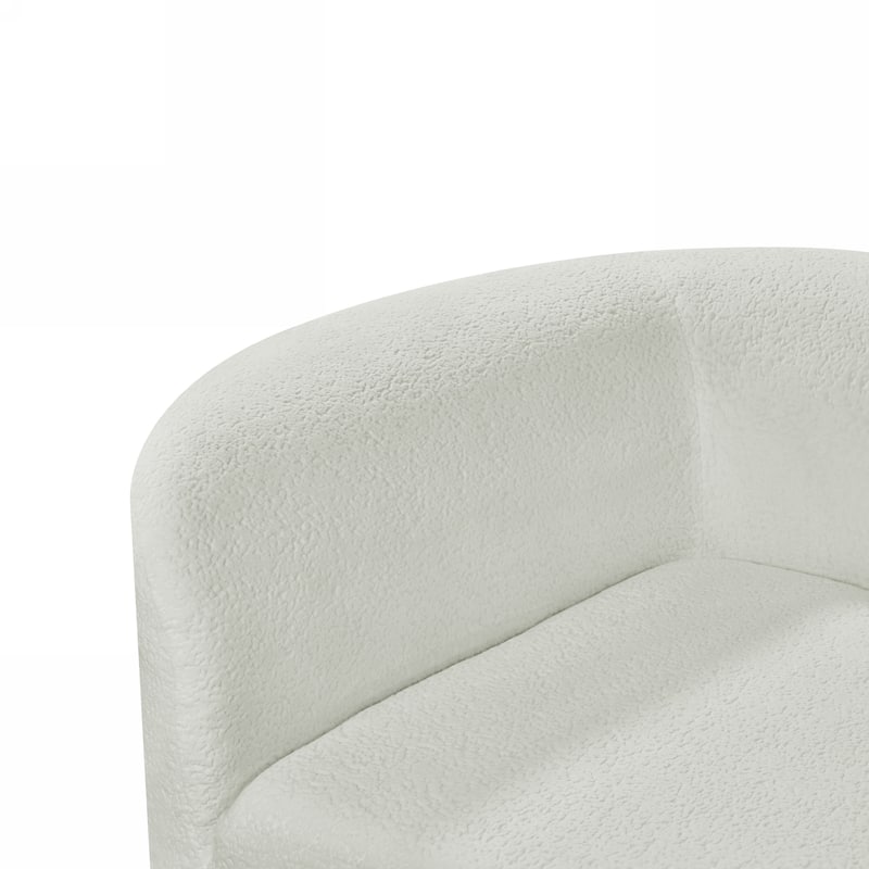 116" Modern Curved Sectional Sofa with High-Density Fully Compressed Sponge and Chaise Lounge, Pearl Upholstery, 2-Piece Set