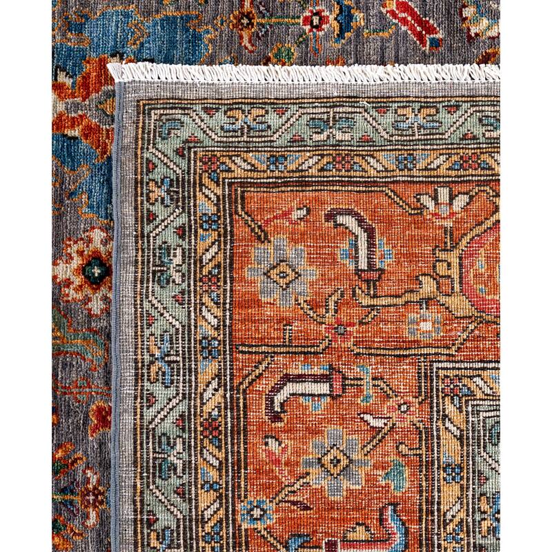 Serapi One-of-a-Kind Hand-Knotted Area Rug - Gray - 9' 3" x 11' 9"
