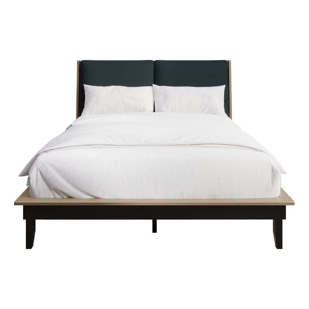 CraftPorch Mid-Century Wooden Platform Bed