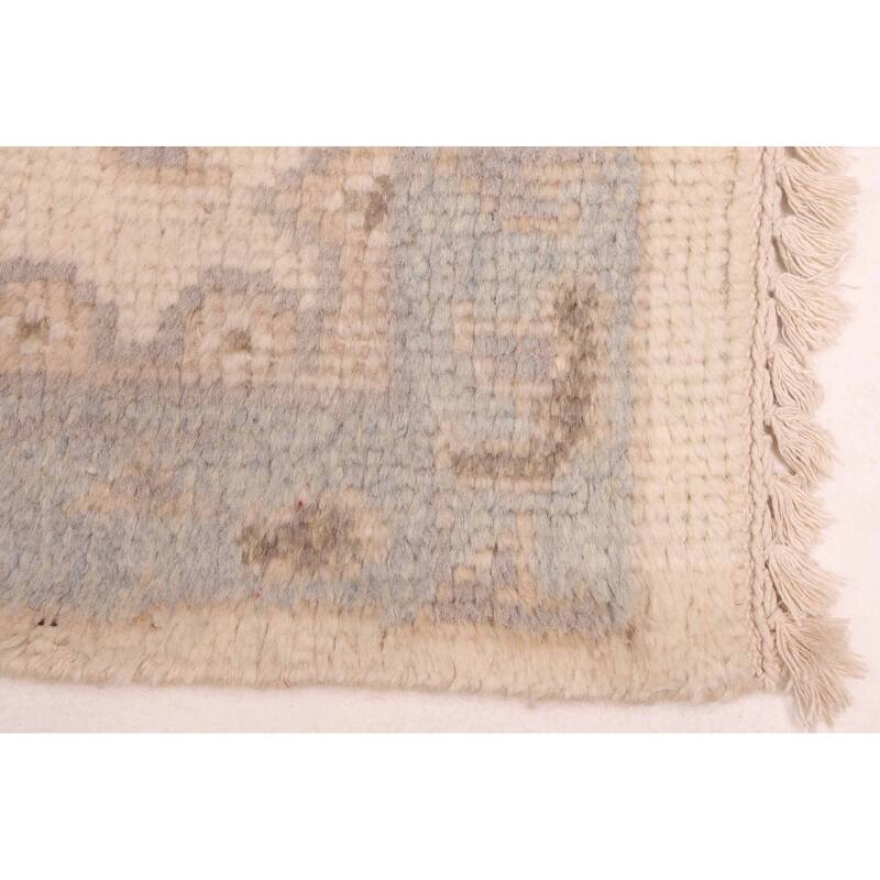 ECARPETGALLERY Hand-knotted Royal Oushak Cream Wool Rug - 9'0 x 11'6