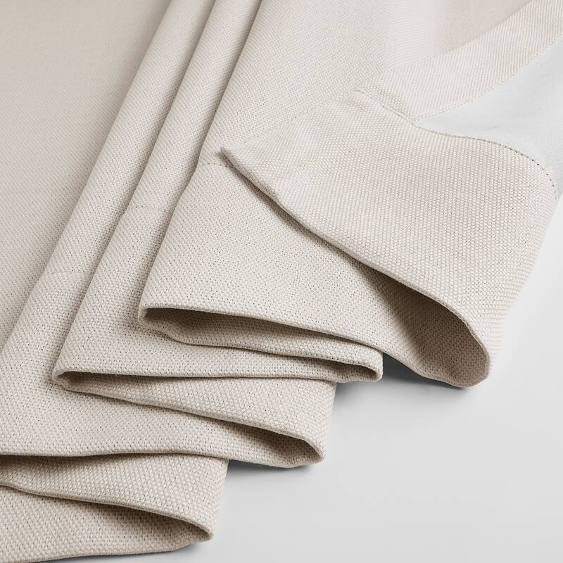 Exclusive Fabrics Faux Linen Room Darkening Curtain (1 Panel)