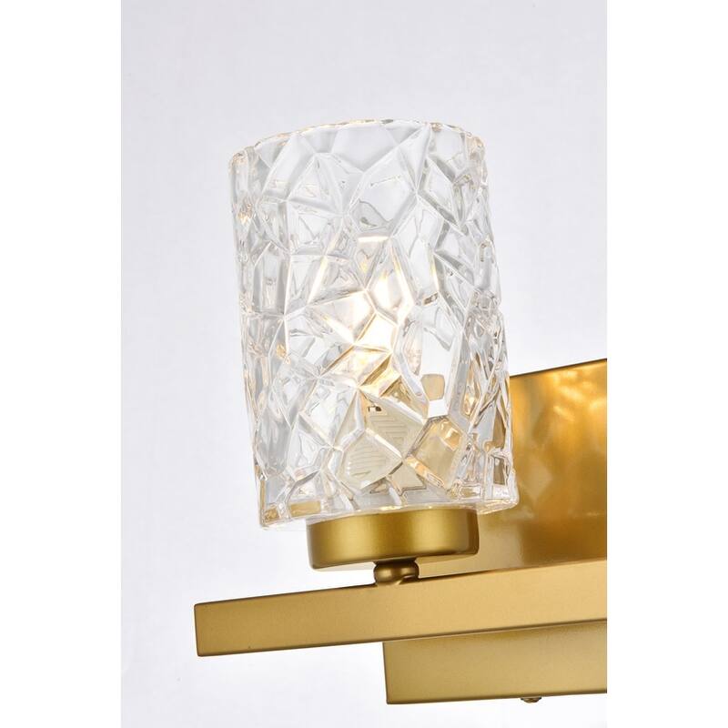 Cara 1 Light Bath Sconce with Clear Shade