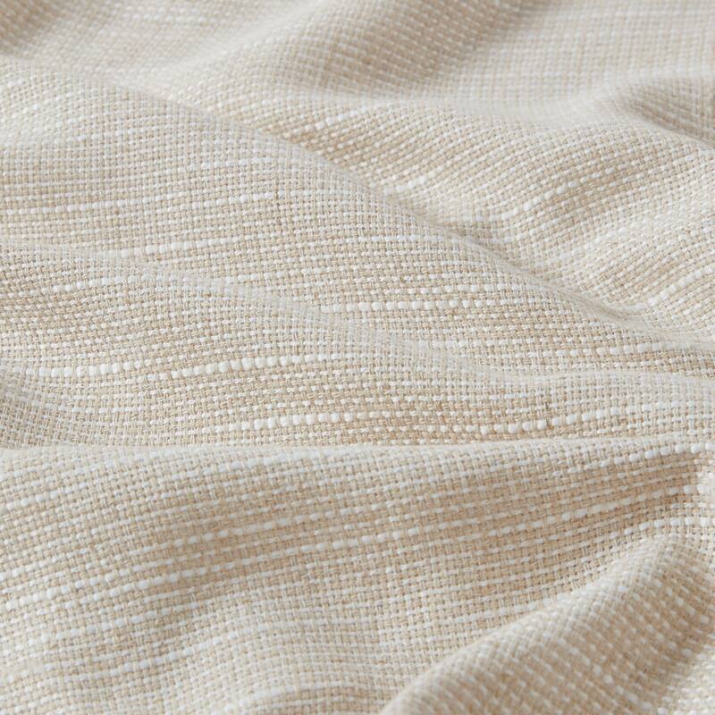 Madison Park Barnet Faux Linen Tab Top Fleece Lined Curtain Panel - 84" Panel