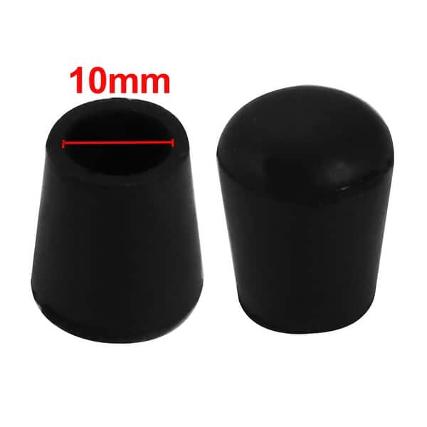 20Pcs Chair Leg Caps Rubber Round Furniture Feet Covers 10mm Inner Dia
